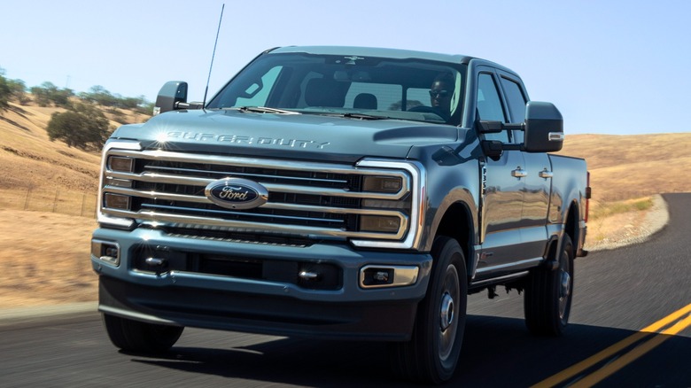 2023 Ford Super Duty Limited front end driving