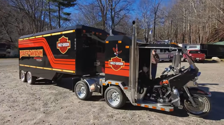 Harley camper at wheels through time museum