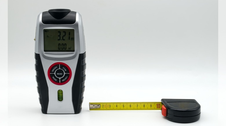 ultrasonic distance measure and tape measure