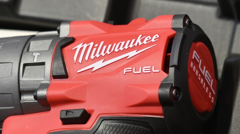 Close-up of a Milwaukee Fuel drill