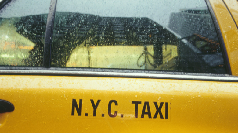 NYC taxi door