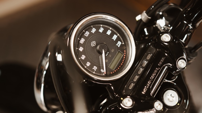 Harley-Davidson bike odometer