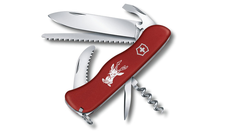 Swiss Army Knife on white background