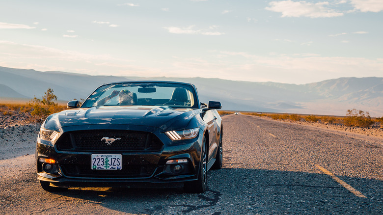 Ford Mustang GT parked on road