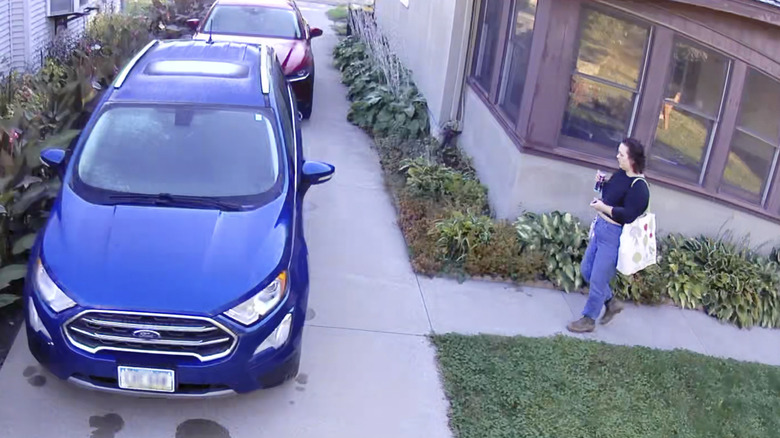 Screenshot of security camera footage