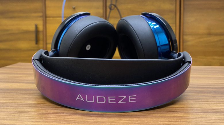 purple Audeze headphones