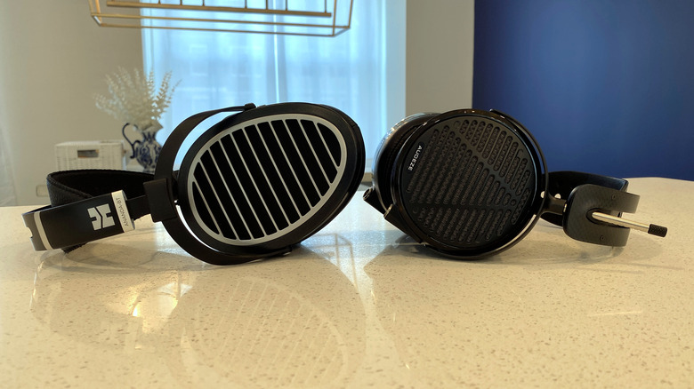 headphones on countertop