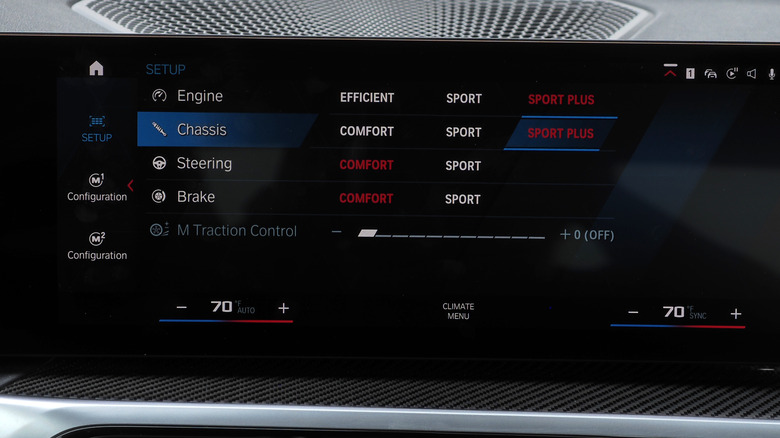 BMW M2 drive modes