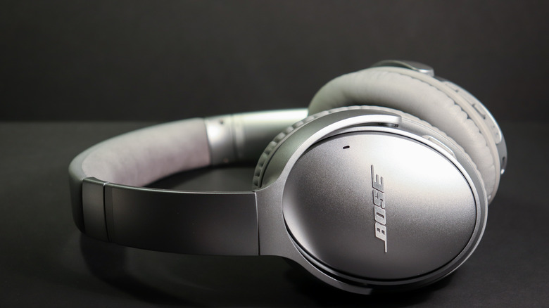 A pair of modern bose headphones