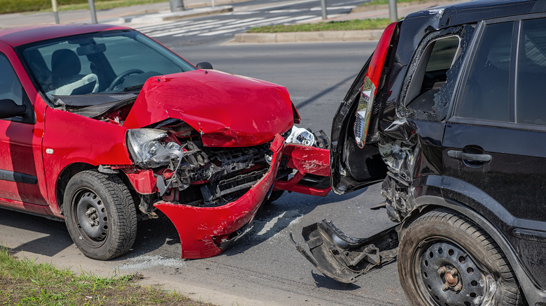 Rear-end collision with 2 cars