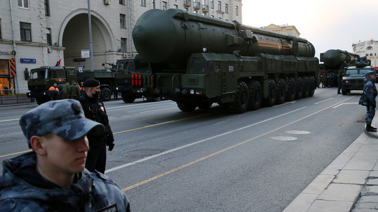 RS-24 Yars transported by road vehicle