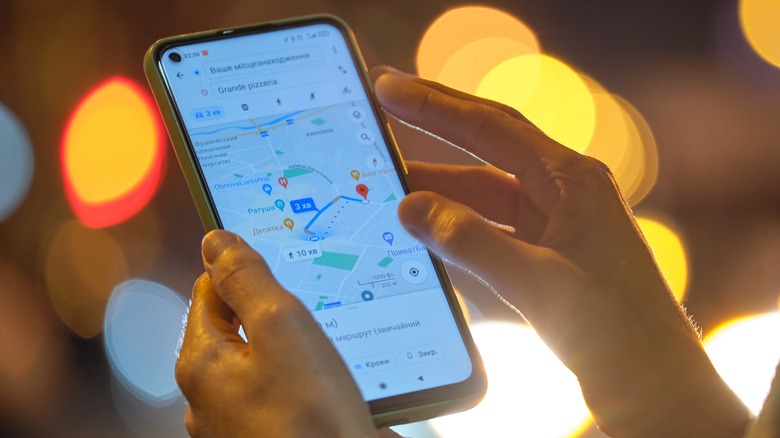 Google Maps on smartphone directions