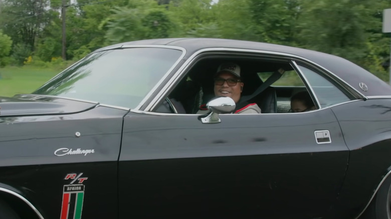 Gregory Qualls driving Black Ghost Challenger