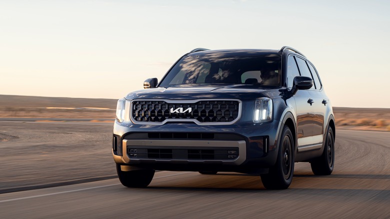 Kia Telluride on the road