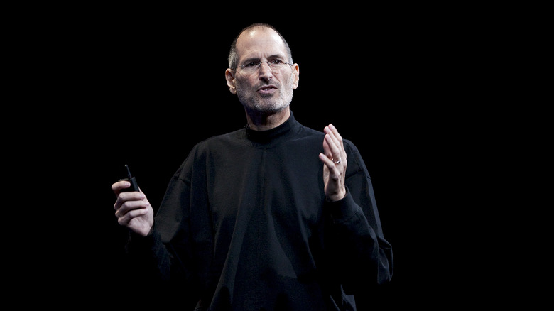 Steve Jobs at a launch event.