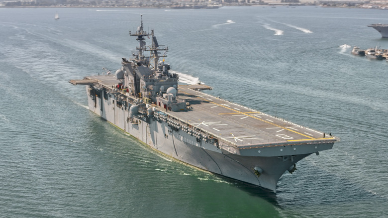 An American aircraft carrier