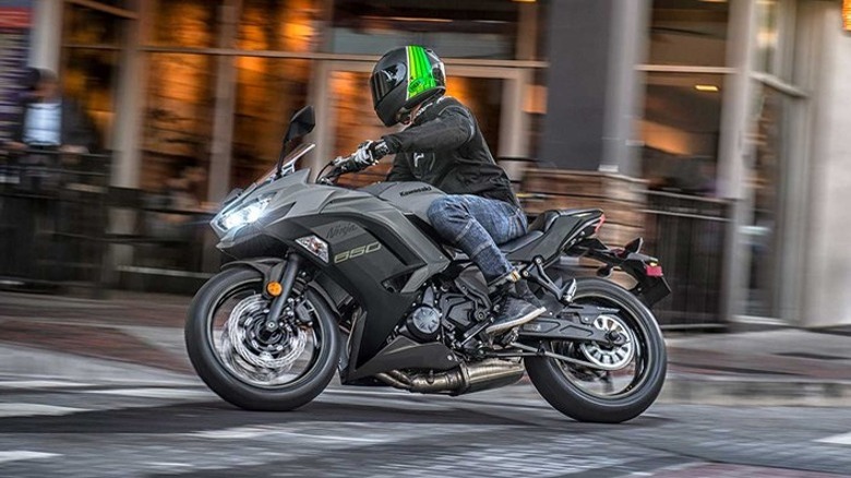 Person riding Ninja 650