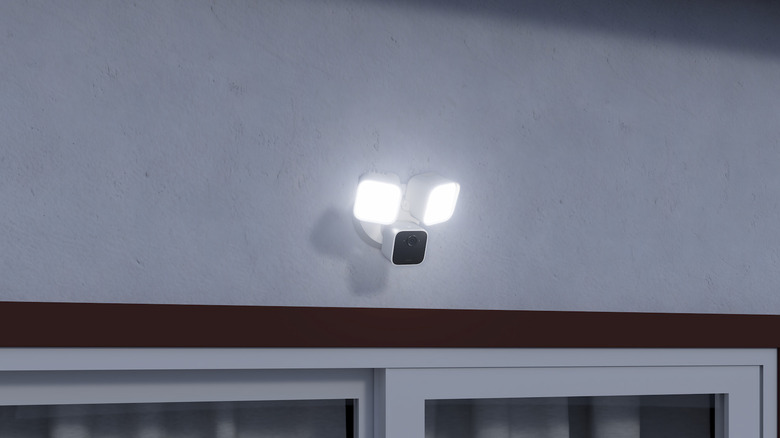 Blink Wired Floodlight camera outside