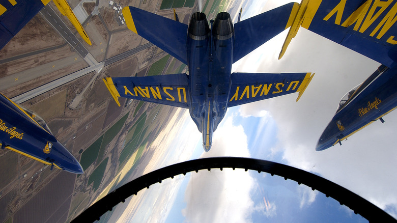 Blue Angels cockpit view