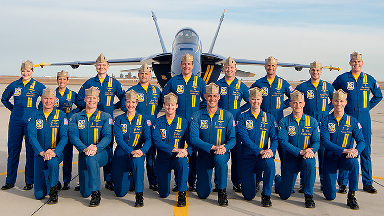 U.S. Navy Blue Angels group photo