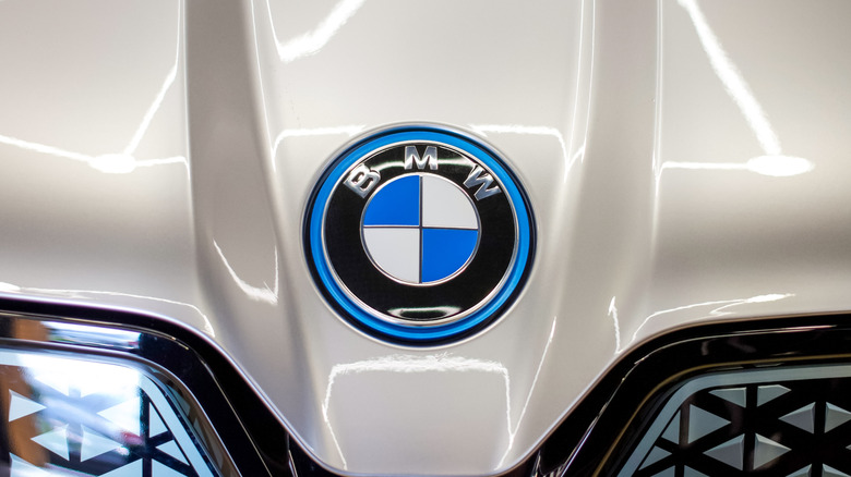 BMW logo closeup