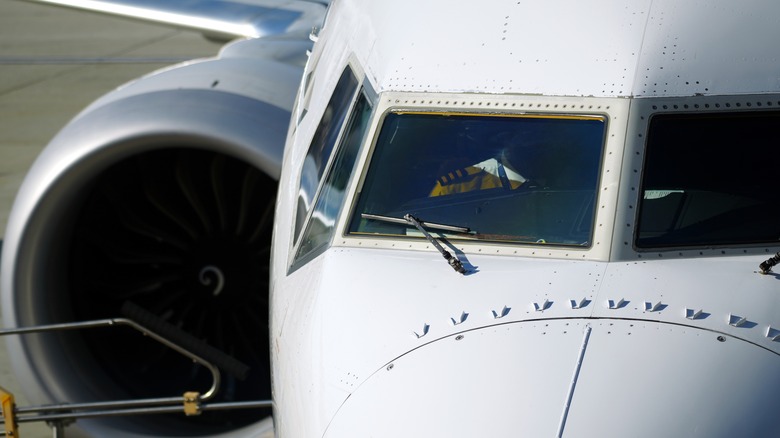 Boeing 737 cockpit view