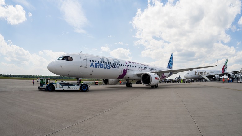 Airbus A321XLR on tarmac