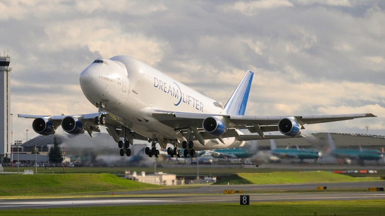 Boeing LCF Dreamlifter taking off