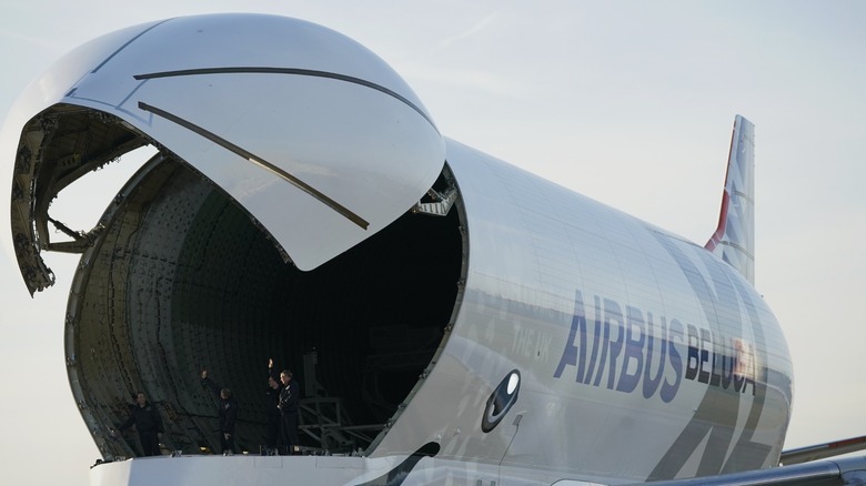 Airbus BelugaXL open cargo bay