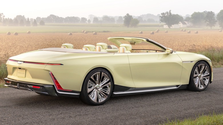 The Cadillac Sollei Convertible from the sides