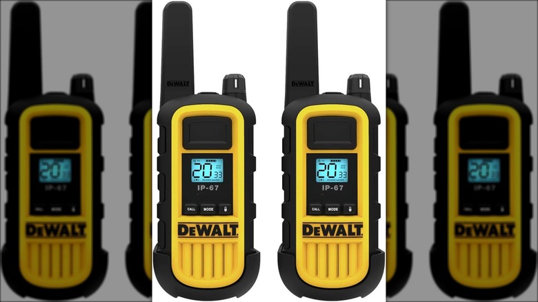 DeWalt walkie talkies