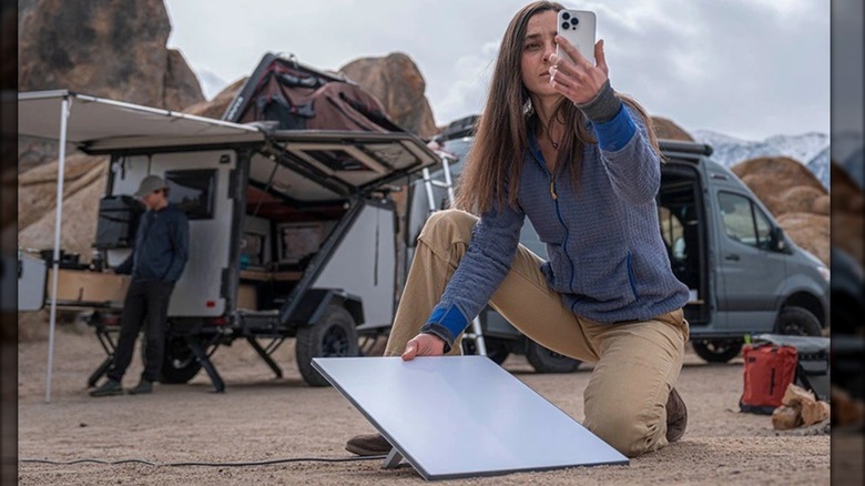 Setting up Starlink for camping