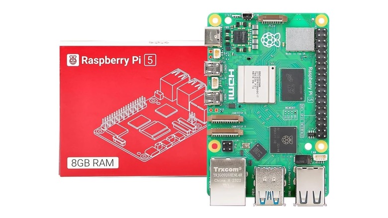 Raspberry Pi 5 with box