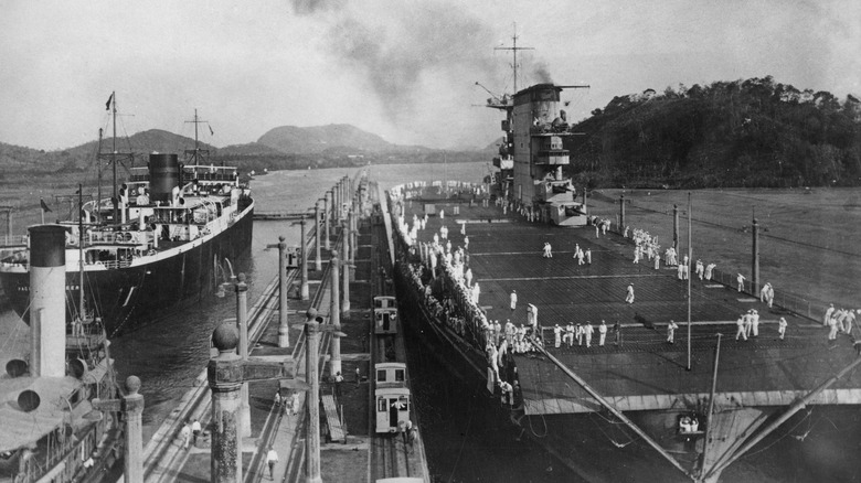 USS Lexington Panama Canal