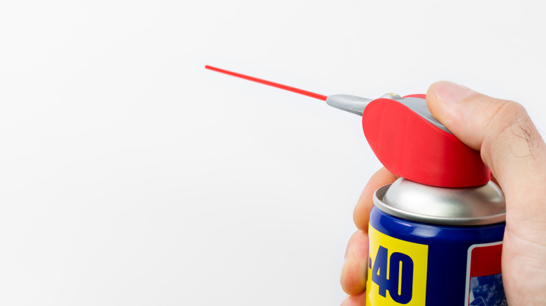 WD-40 aerosol can with precision nozzle