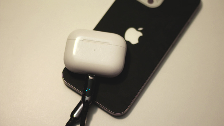 Charging AirPods using an iPhone