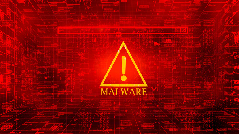 Computer infected with malware