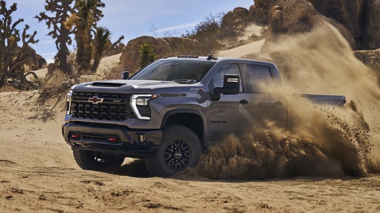 2025 Chevy Silverado truck offroading