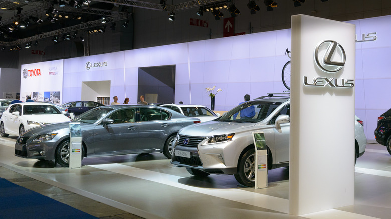 Lexus models showcased in Brussels, Belgium