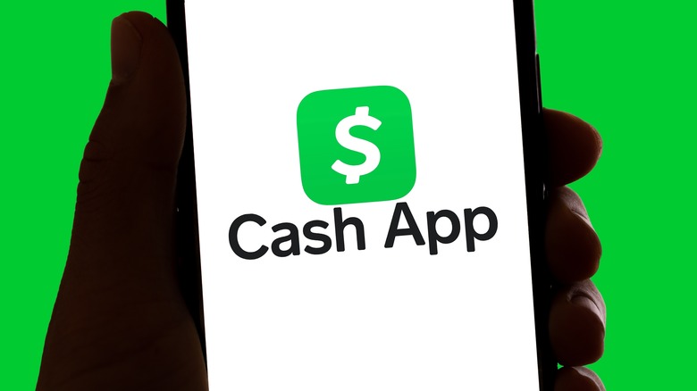 Cash App logo on phone