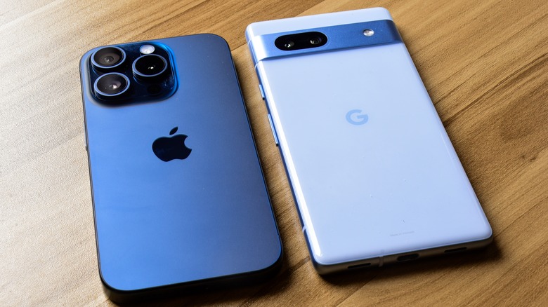 iPhone 15 Pro and Google Pixel 7a