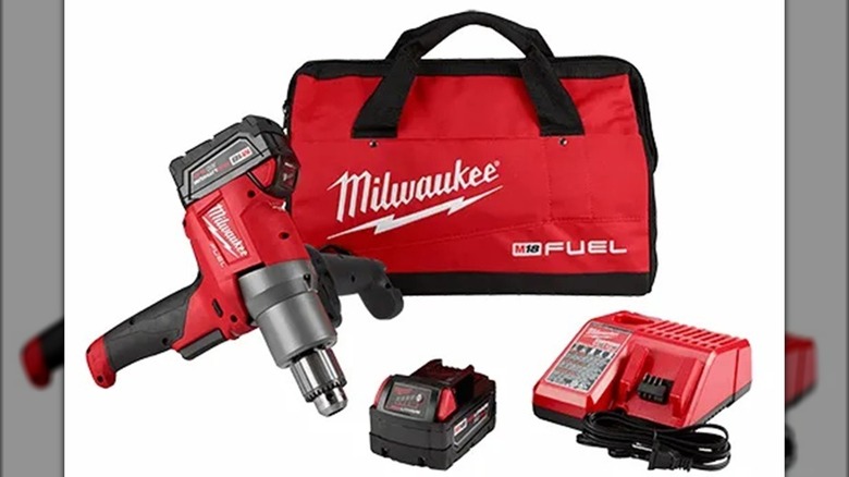 Milwaukee M18 Fuel Mud Mixer kit