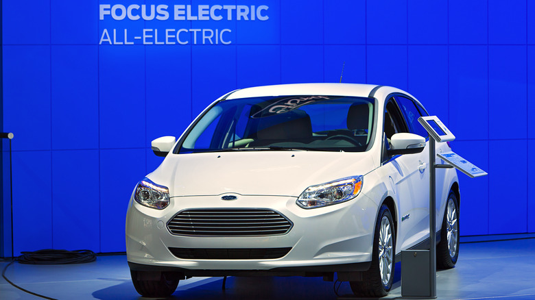 Forf Focus Electric on display in Detroit