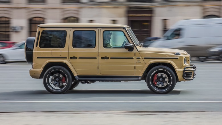 Mercedes G-Class on the road