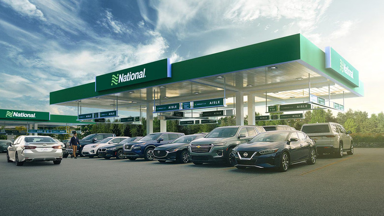 National Car Rental lot