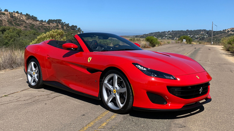 Ferrari Portofino on road