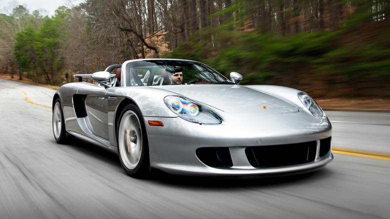 Porsche Carrera GT on the road