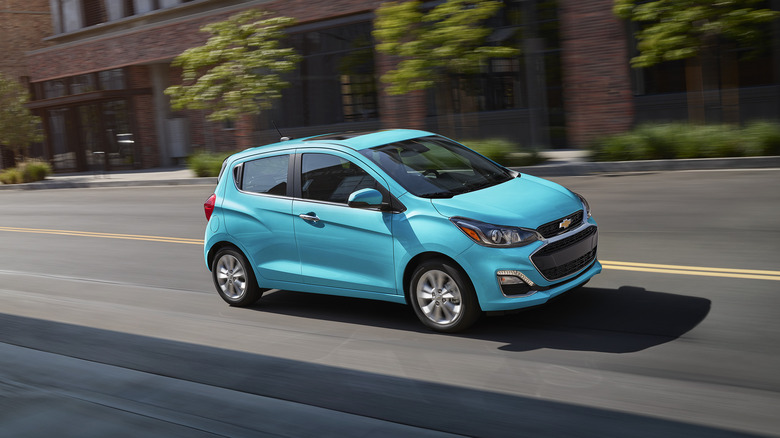 Chevy Spark on the road
