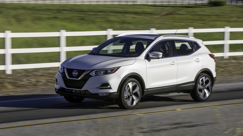 Nissan Rogue Sport on rural road