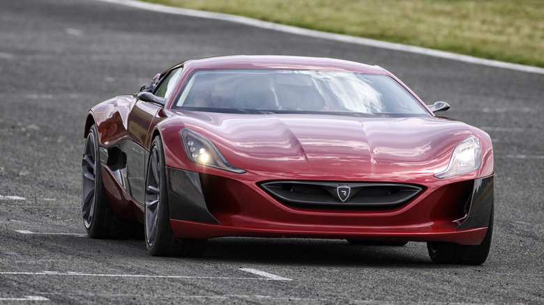 Rimac Concept One on the track